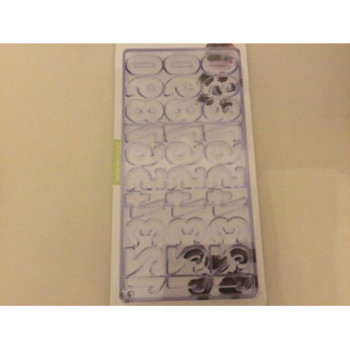 Moldes Bombons Números 13,3x27,3cm