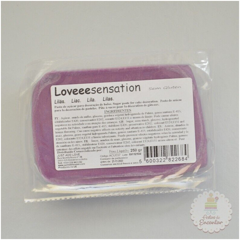 Pasta Loveeesentation 250 gr Lilás