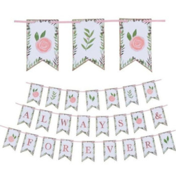 Love & Leaves Pennant Banners 4.57m