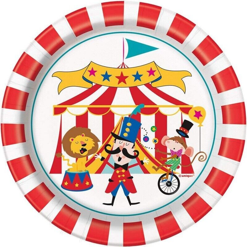 8 pratos circo 18cm