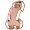 6 pratos Pénis Rose Gold 26.85x15.5cm