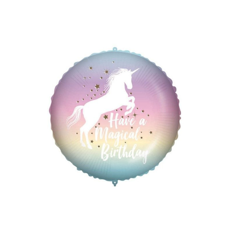 Balão Unicórnio Foil Have a Magical Birthday 46cm