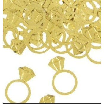 Confettis anel dourado