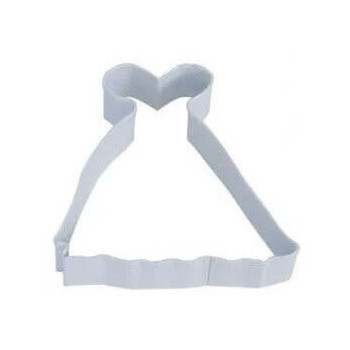 Cortador Bolachas Vestido Noiva Branco