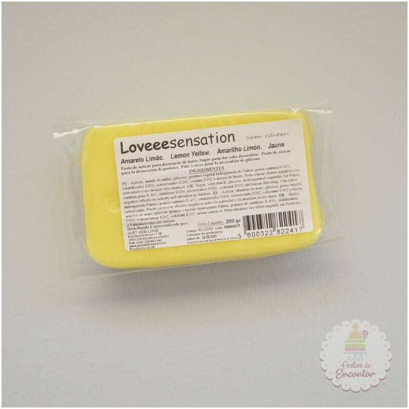 Pasta Loveeesensation amarelo limão 250g