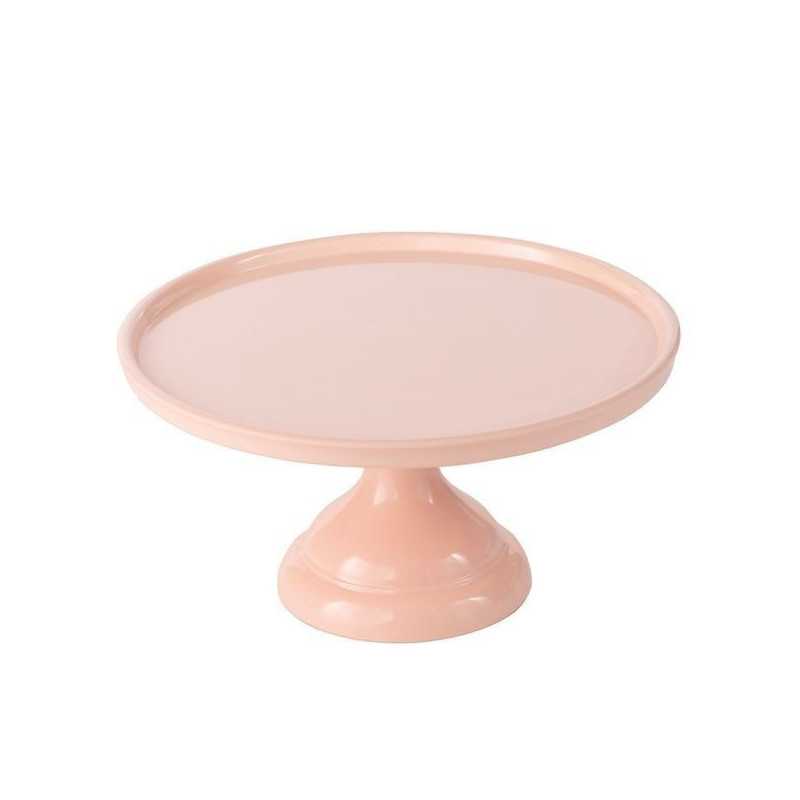 cake stand melanina 30x20cm rosa pastel