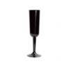 black palstic champagne flutues 4unidades-207ml