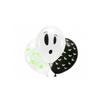 Blacklight ballons 27cm Boo