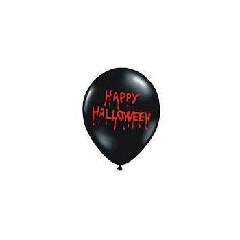6 Baloons 30cm , Happy Hallowen