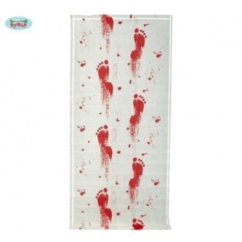 Decoração para chão com sangue 90x450cm