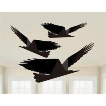 3 decorações de teto halloween