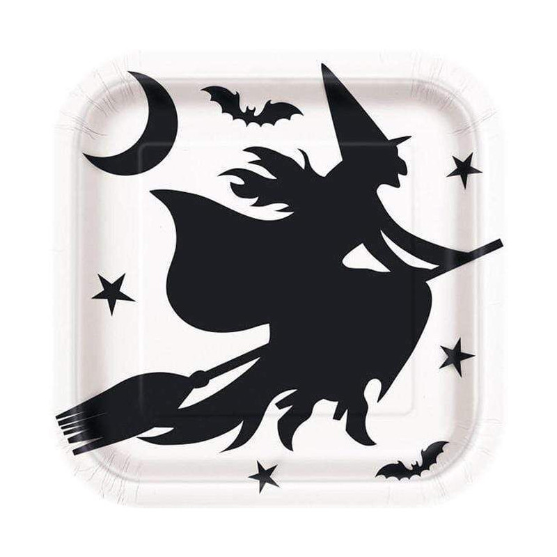 8 pratos halloween 22.2 cm