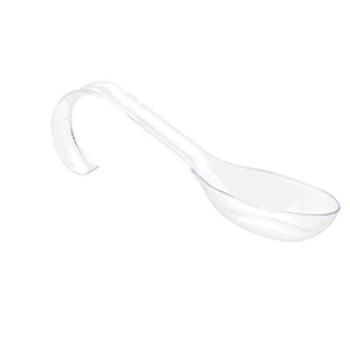 10 Mini Colheres Curvas - Transparentes