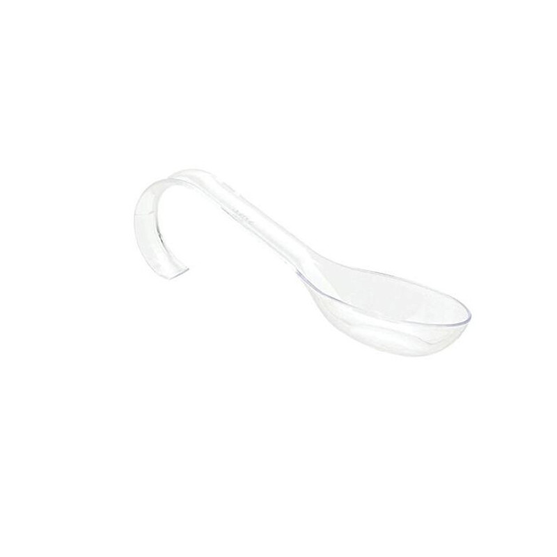 10 Mini Colheres Curvas - Transparentes