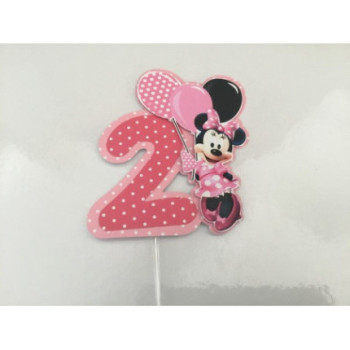 Cake Topper - Minnie rosa 2