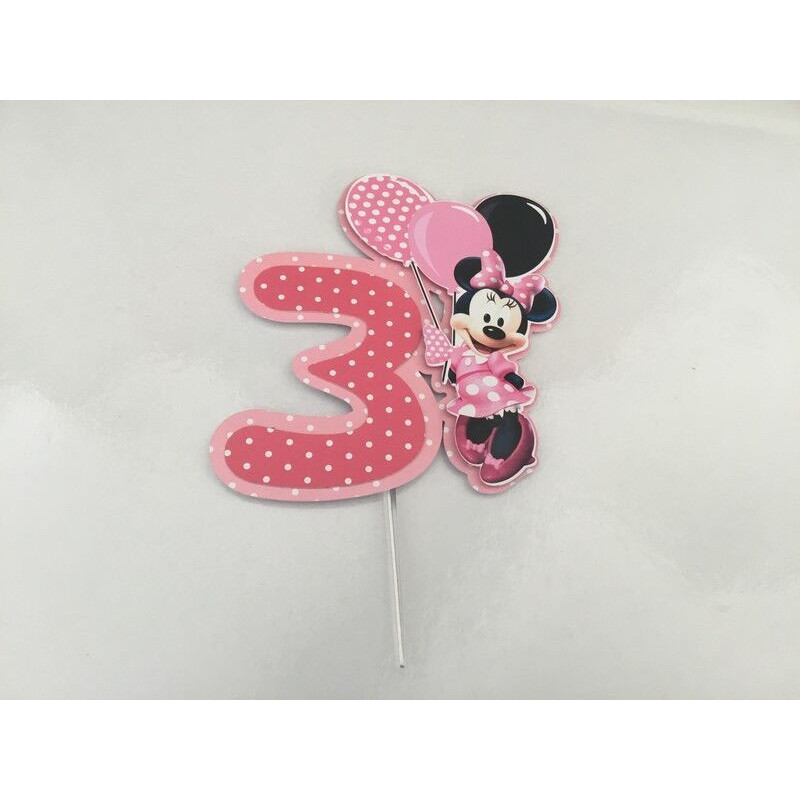 Cake Topper - Minnie rosa 3