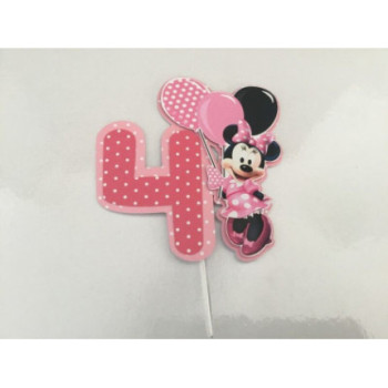Cake Topper - Minnie rosa 4