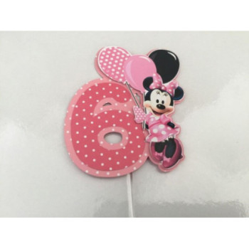 Cake Topper - Minnie rosa 6