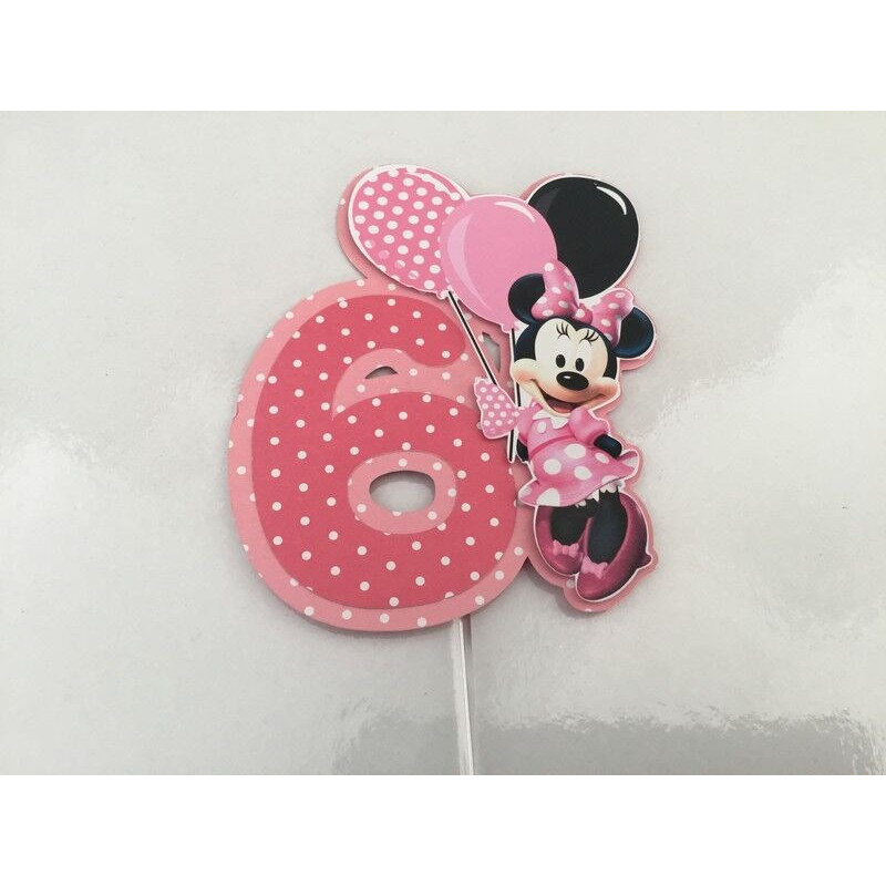 Cake Topper - Minnie rosa 6