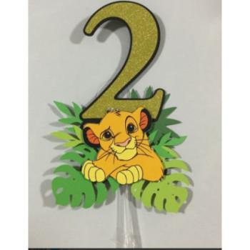 Cake topper - rei leao 2
