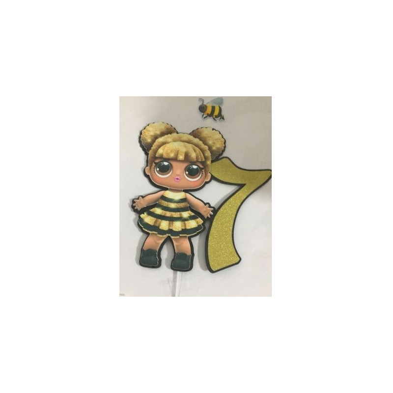cake topper - Bee queen LOL 7