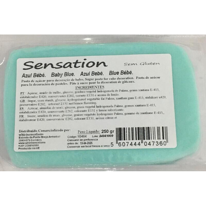 Pasta Sensation Azul Bébé 250g