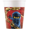 8 Copos Papel Lego Ninjago200ml