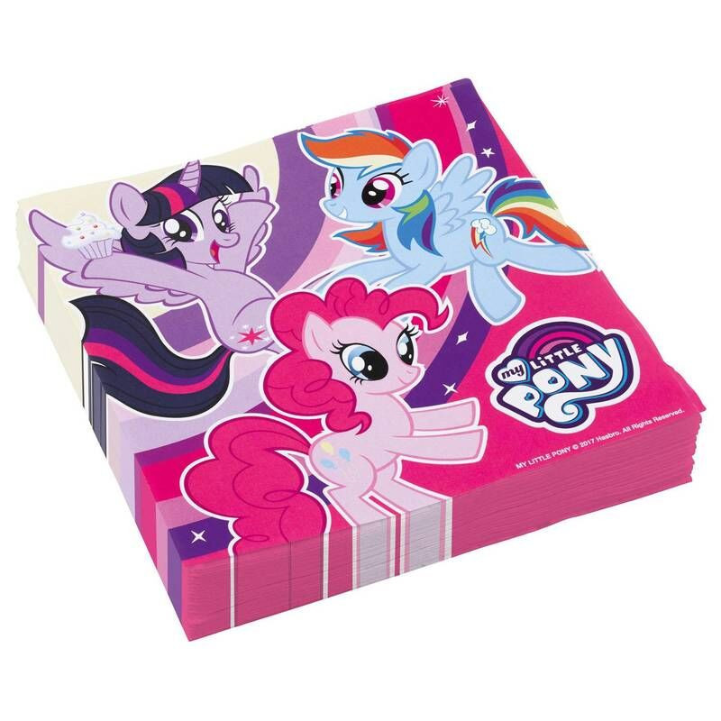 20 Guardanapos My Little Pony 3x33cm