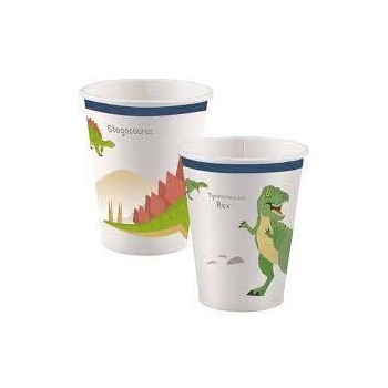 8 Copos Happy Dinosaur 250ml