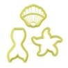 Cortador kit sereia c/3pcs ( 9x5cm6x78x8cm)