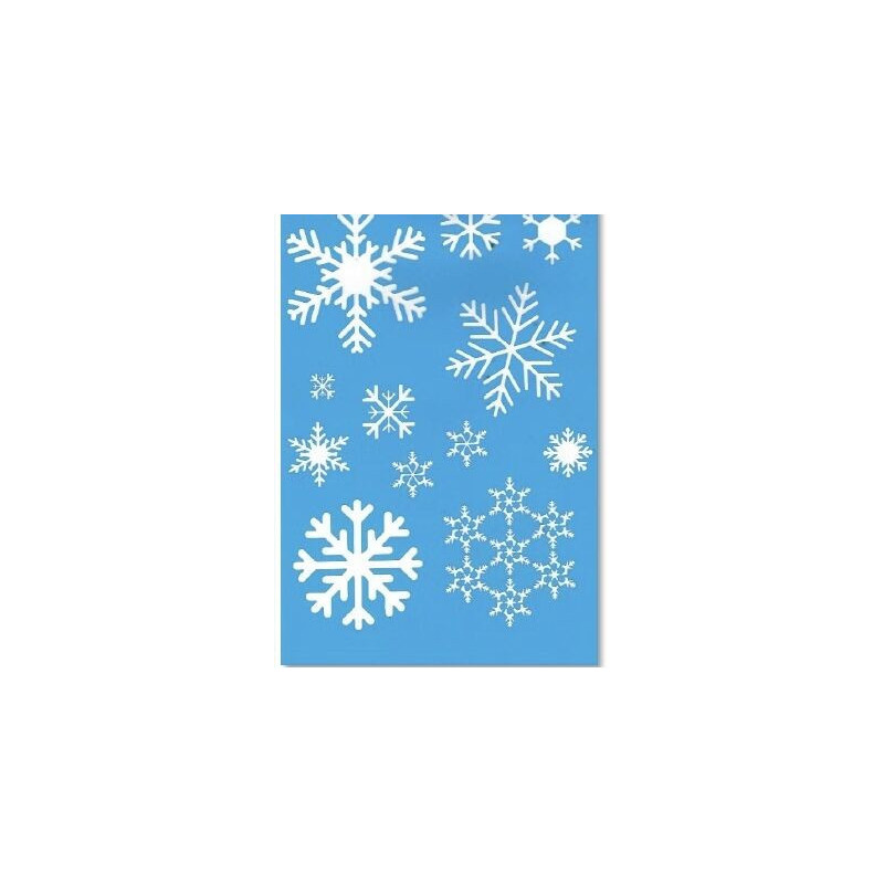 Stencil Flocos de neve 20x30cm