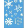 Stencil Flocos de neve 20x30cm