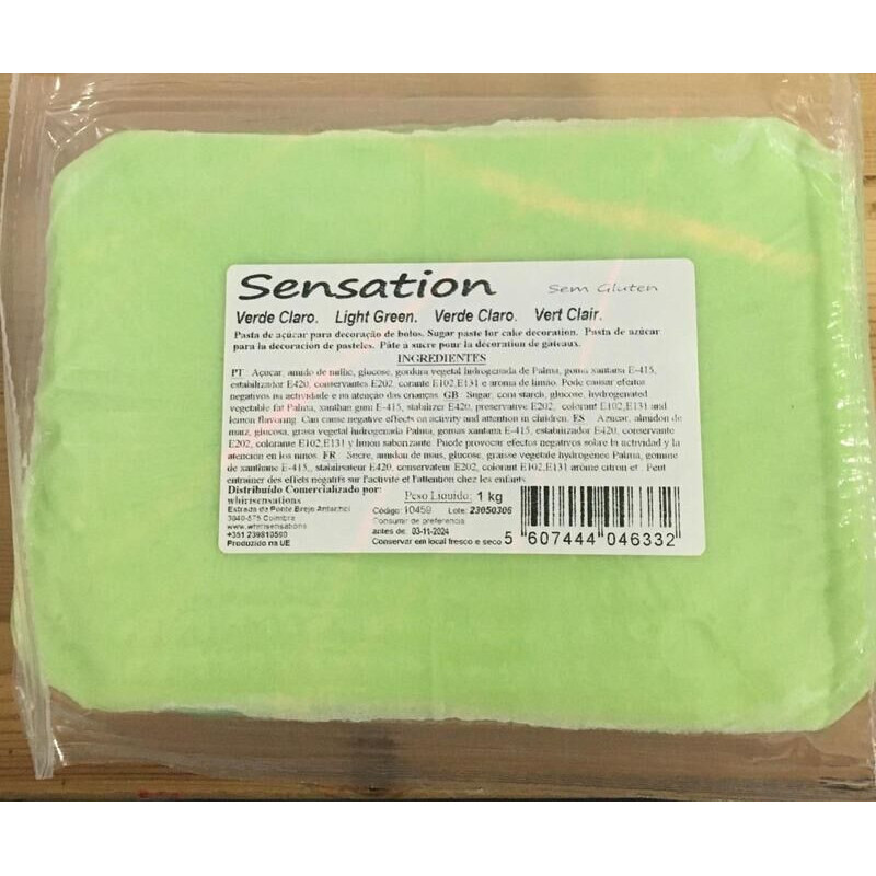 Pasta Sensation Verde Claro 1 Kg