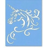 Stencil Cabeça de unicornio 10x15cm