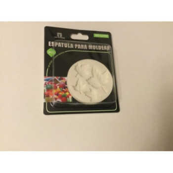 Molde silicone folhas
