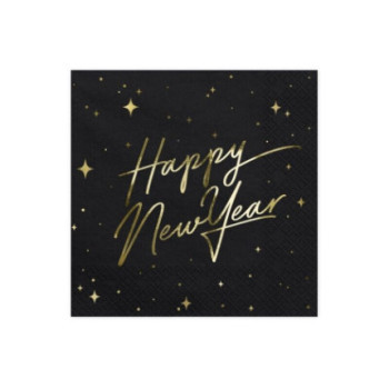 20 Guardanapos Happy New Year 33x33cm