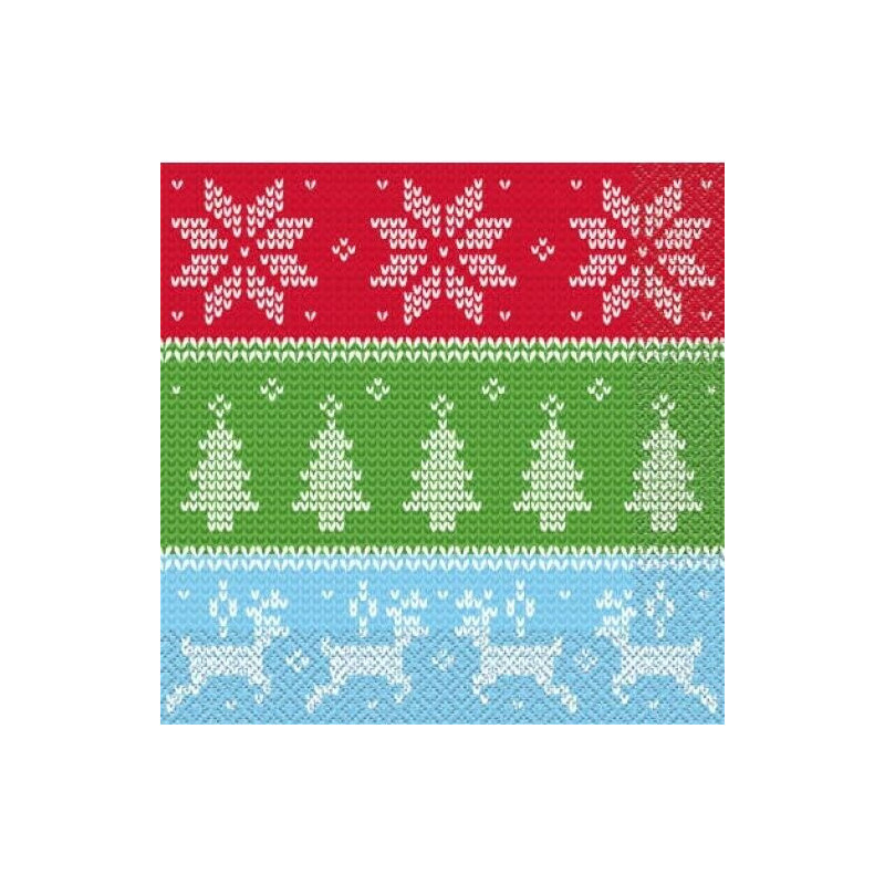 16 Guardanapos Xmas SWEATER 33x33cm