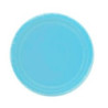 20 pratos 18cm 100% papel azul claro