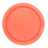 20 pratos 18 cm coral