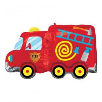 Balão supershape p35 76x45cm carro bombeiros