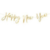 GRINALDA 66X18CM HAPPY NEW YEAR DOURADO
