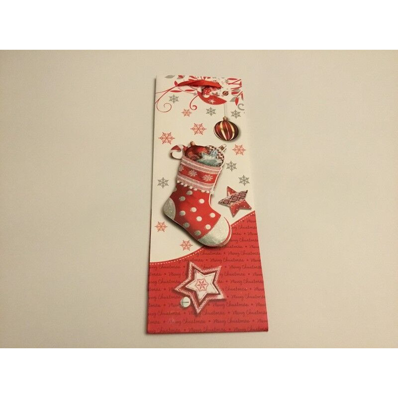 Saco de presente de Natal 12.7x8.3x36cm