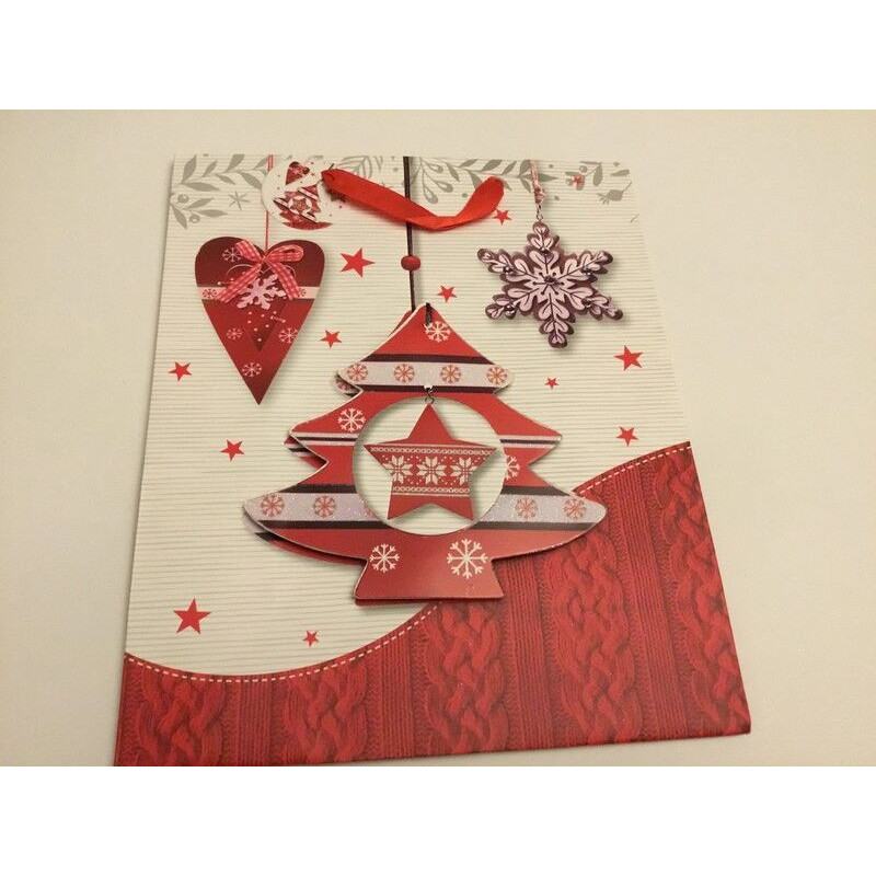 Saco de presente de Natal 26x10x32cm