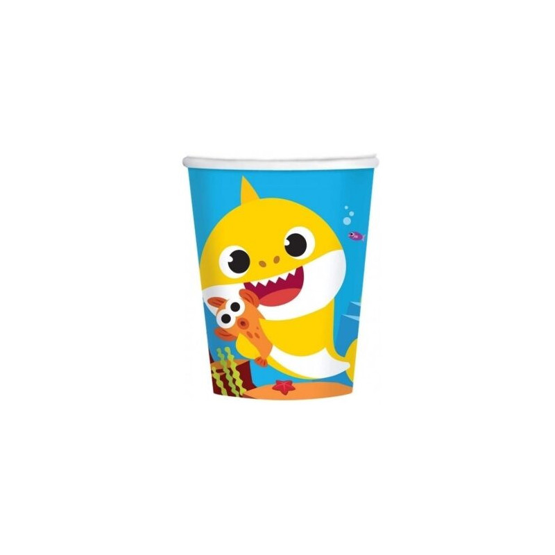 8 Copos 250ml Baby Shark