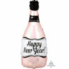 Balão garrafa de champanhe happy new year , rose gold