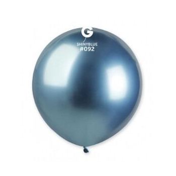 5 balões 19" - 48cm Shiny Blue Gemar