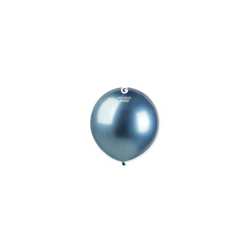 5 balões 19" - 48cm Shiny Blue Gemar