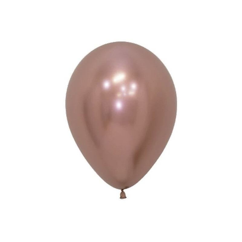 5 balões 12” 30 cm Rose Gold metalizado - Gemar