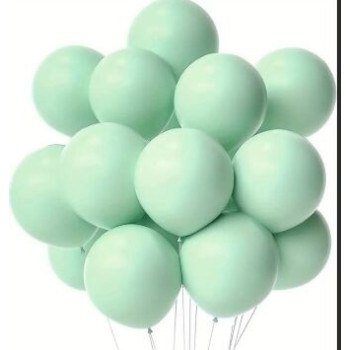 5 Balões sweet verde menta,28cm