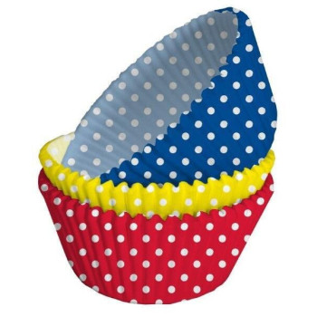 75 Formas de Cupcakes coloridas com Bolinhas